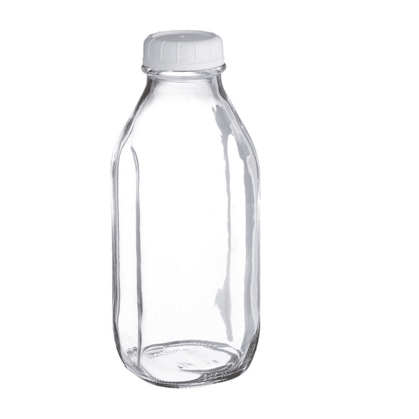 4 The Bar Glass Lidded Bottle Milk, Water, Juice 1 Liter